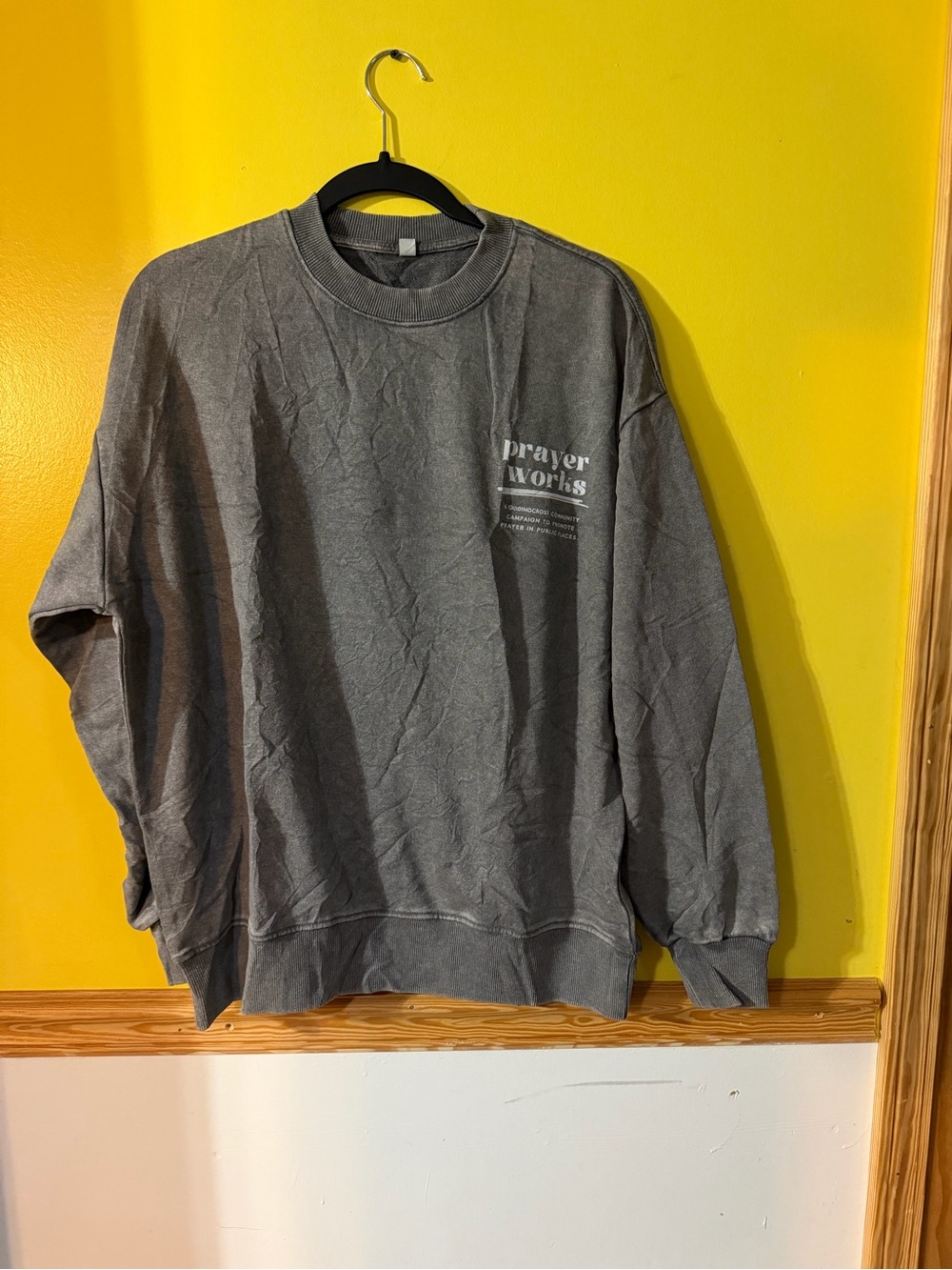 Men's Gray Crewneck Sweater